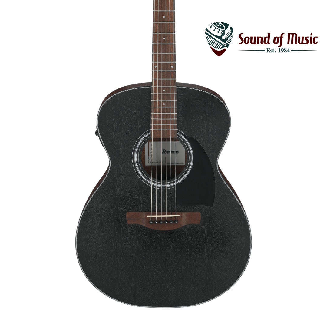 Ibanez PC54E Acoustic-Electric Guitar - Open-Pore Weathered Black