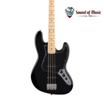 FENDER Fender Standard Jazz Bass®, Maple Fingerboard, Black Pickguard - Black