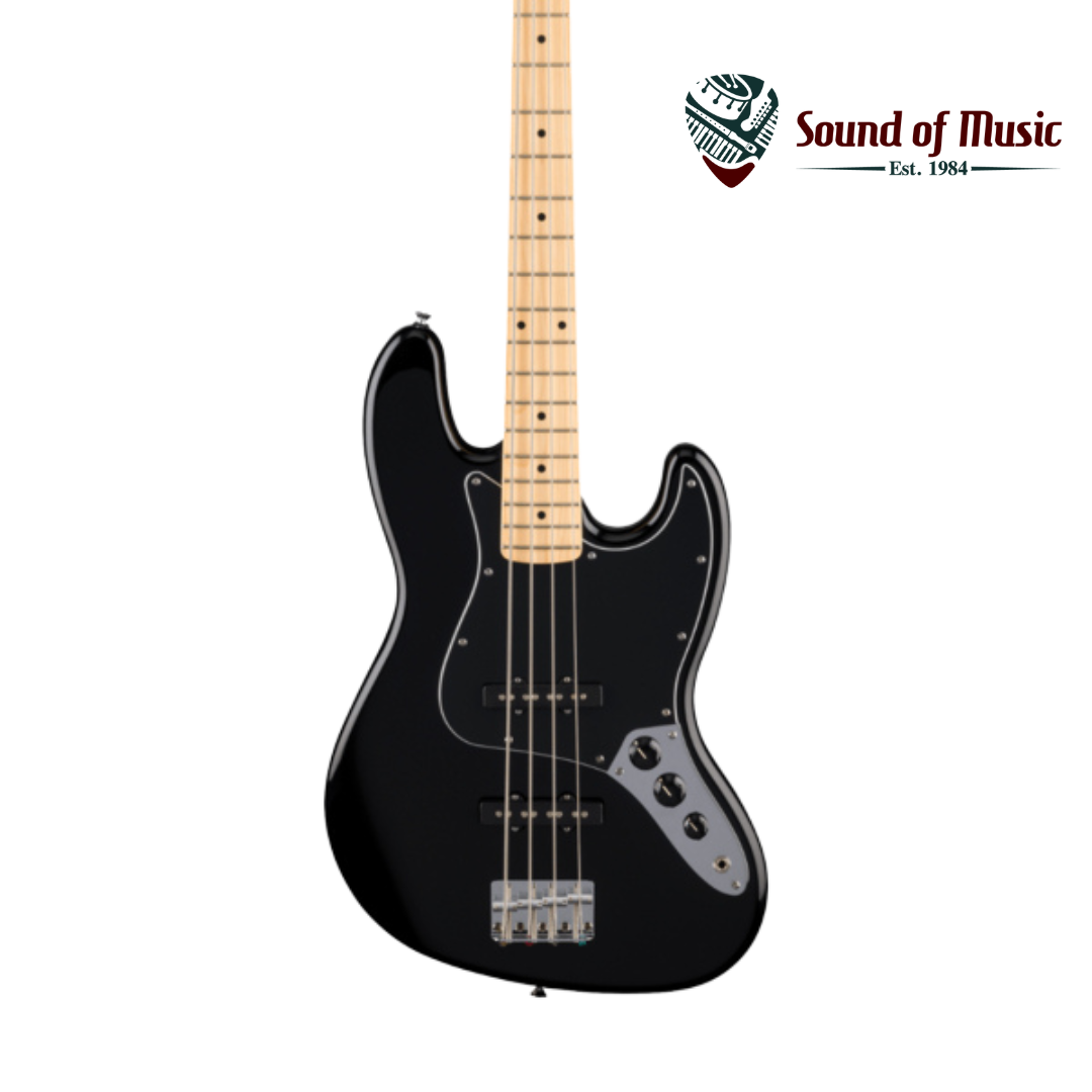 Fender Standard Jazz Bass®, Maple Fingerboard, Black Pickguard - Black