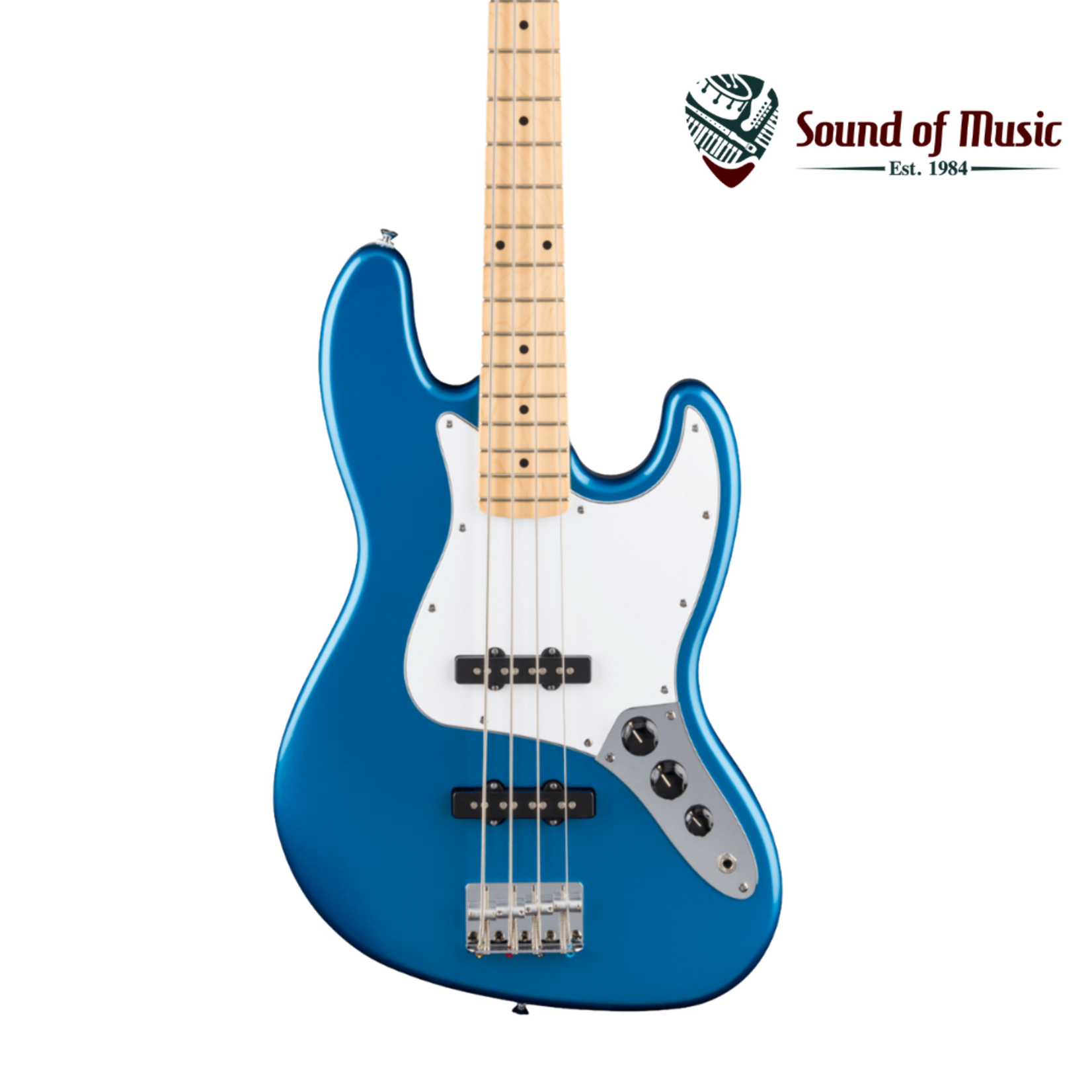 Fender Standard Jazz Bass®, Maple Fingerboard, White Pickguard - Aqua Marine Metallic