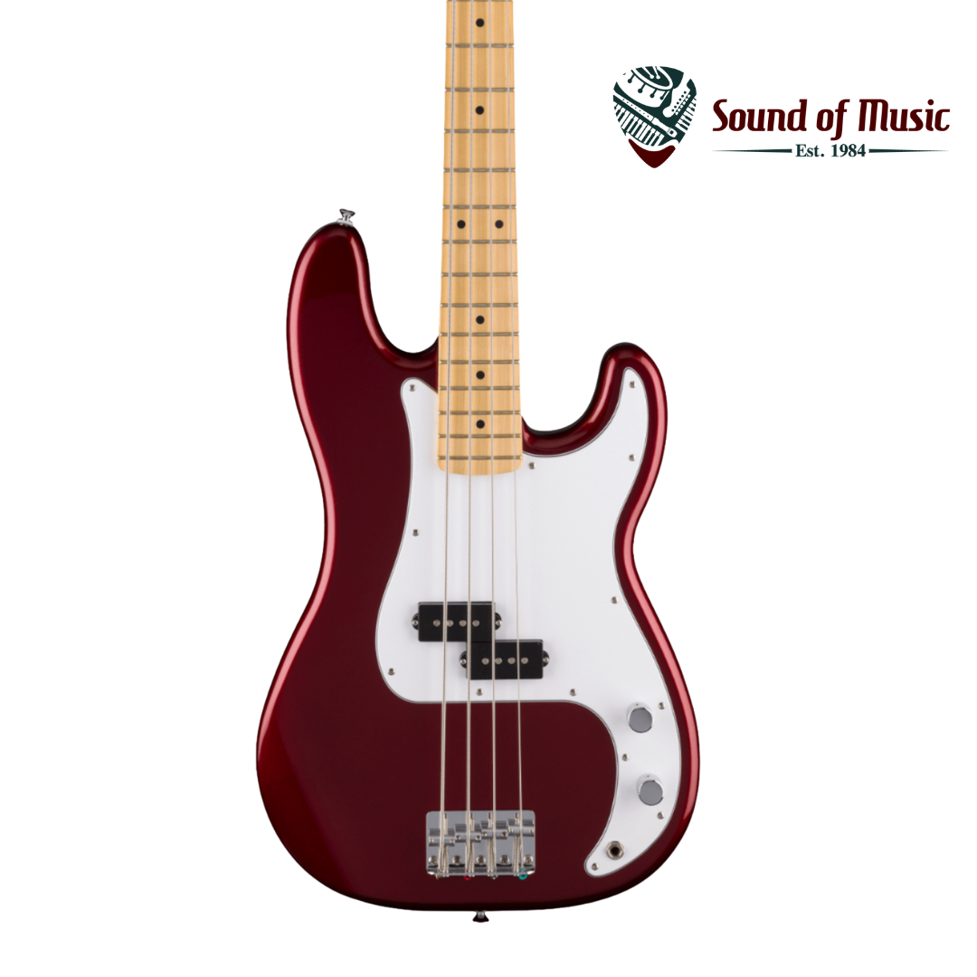 Fender Standard Precision Bass, Maple Fingerboard, White Pickguard - Candy Cola