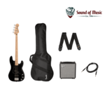 FENDER Squier Affinity Series Precision Bass PJ Pack W/Gig Bag & Amp - Black