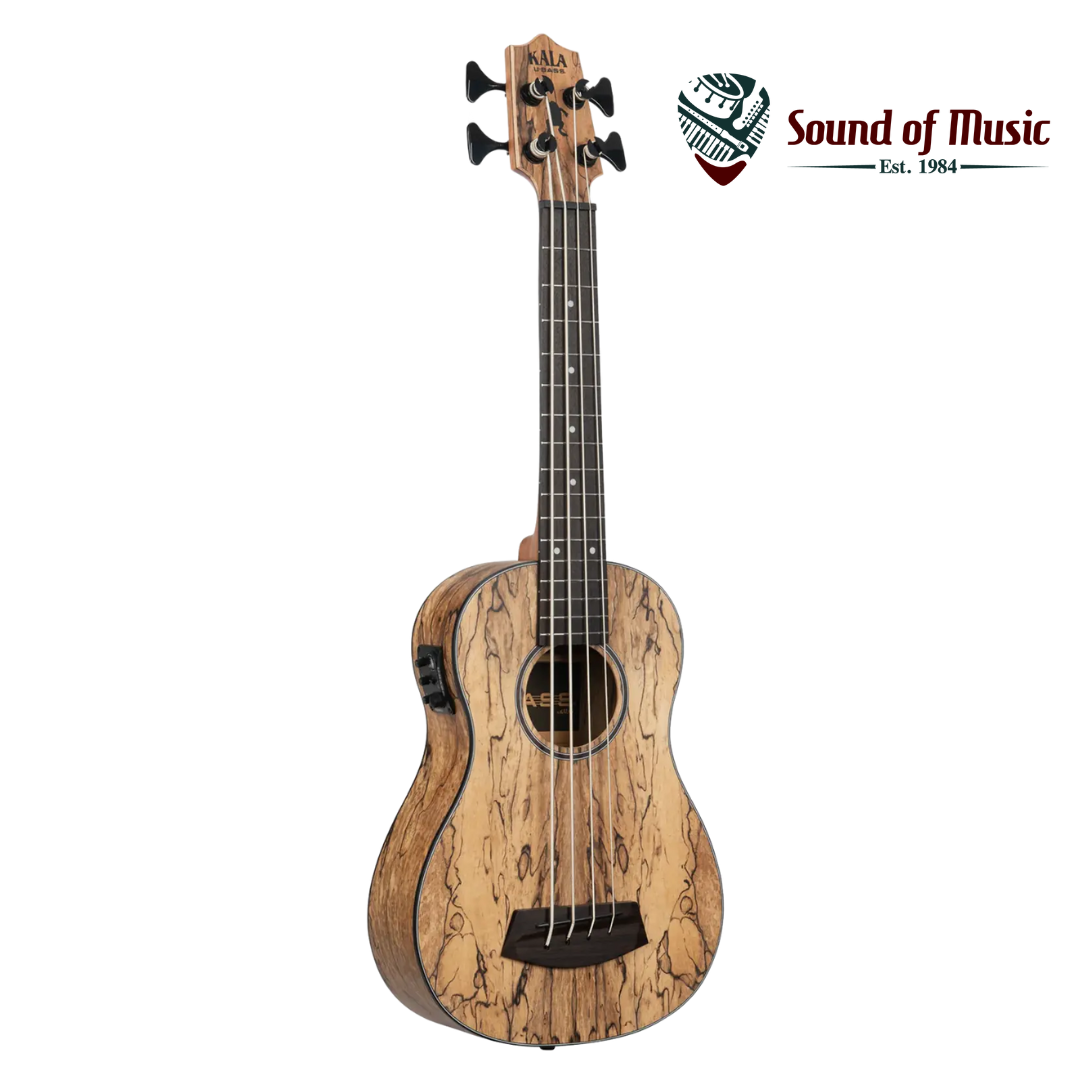 Kala Acoustic-Electric Fretted U-BASS W/Gig Bag - Spalted Mango