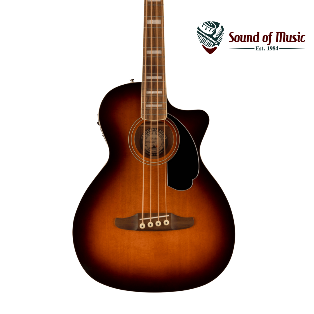 Fender Kingman™ Bass, Walnut Fingerboard, Black Pickguard W/Gig Bag - Shaded Edge Burst