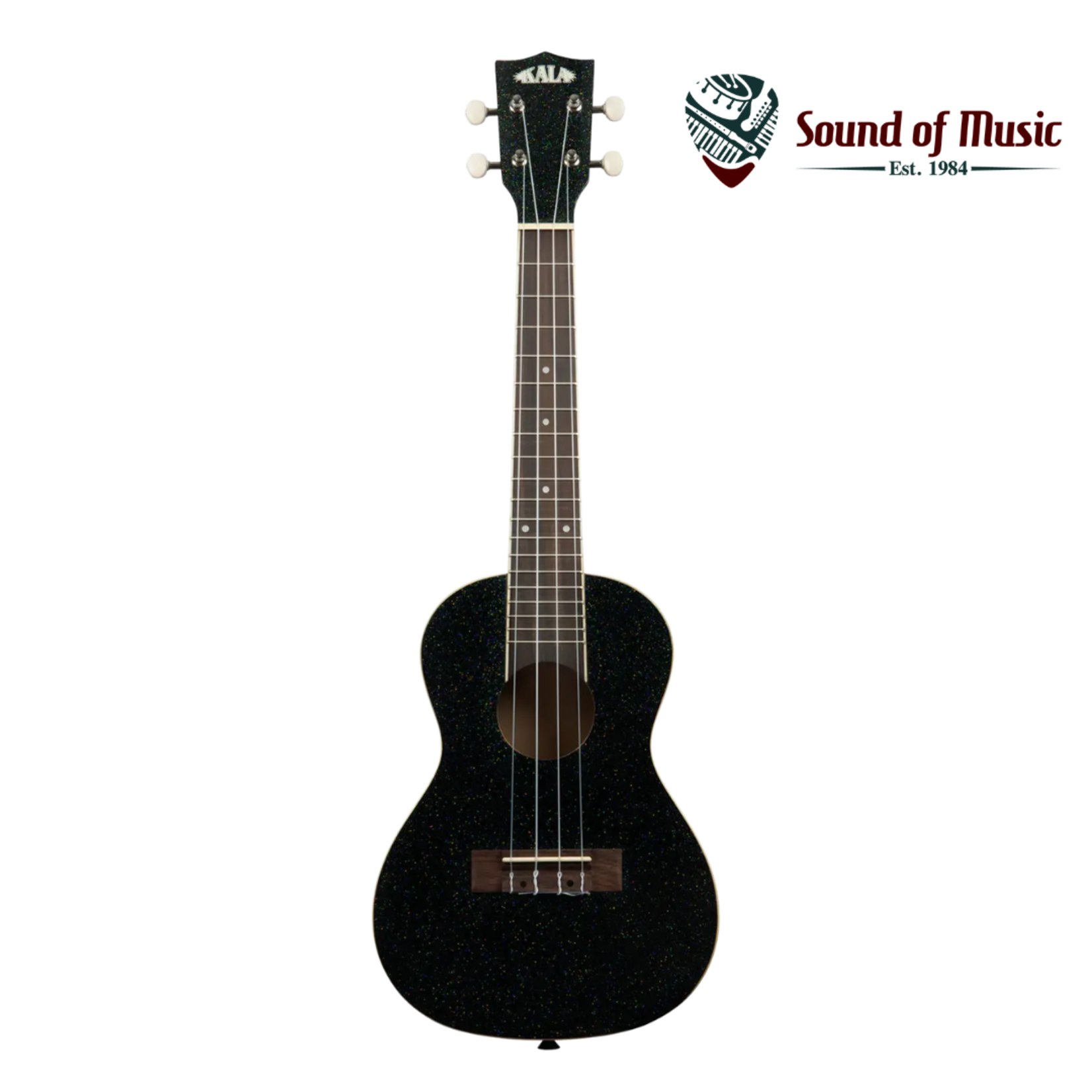 Kala Galaxy Black Sparkle Concert Ukulele