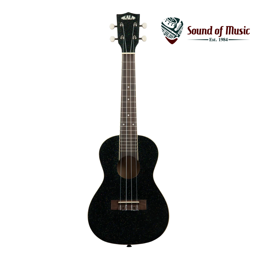 Kala Galaxy Black Sparkle Concert Ukulele