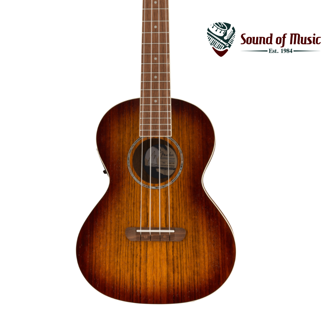 Fender Rincon Tenor Ukulele, Walnut Fingerboard - Aged Cognac Burst