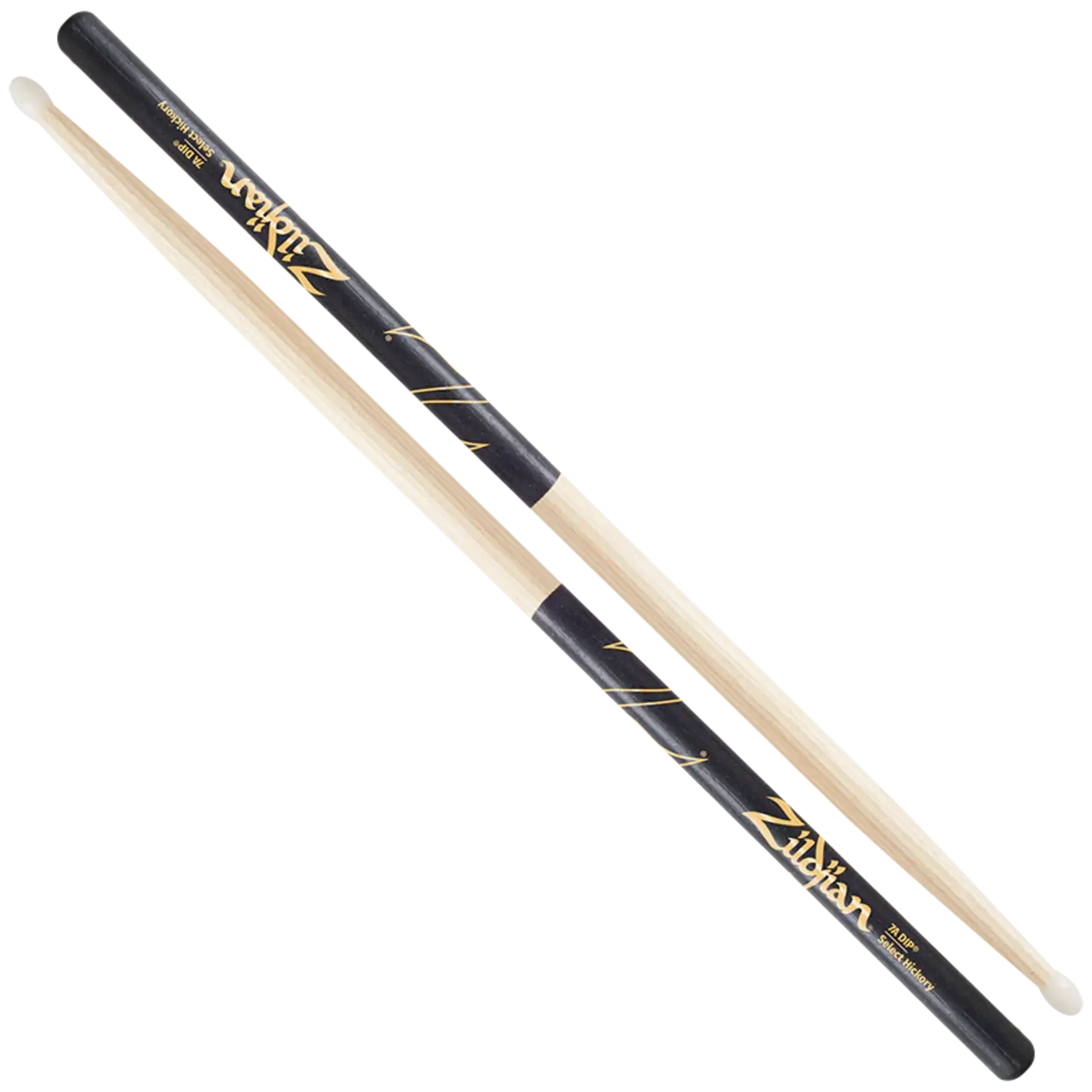 Zildjian Z7AND 7A Dip  Nylon Tip Drum Sticks - Black Dip