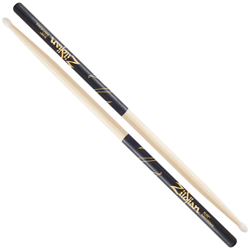 Zildjian Z7AND 7A Dip  Nylon Tip Drum Sticks - Black Dip