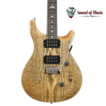 PRS PRS SE Custom 24 Exotic Electric Guitar Swamp Ash Burl - Natural