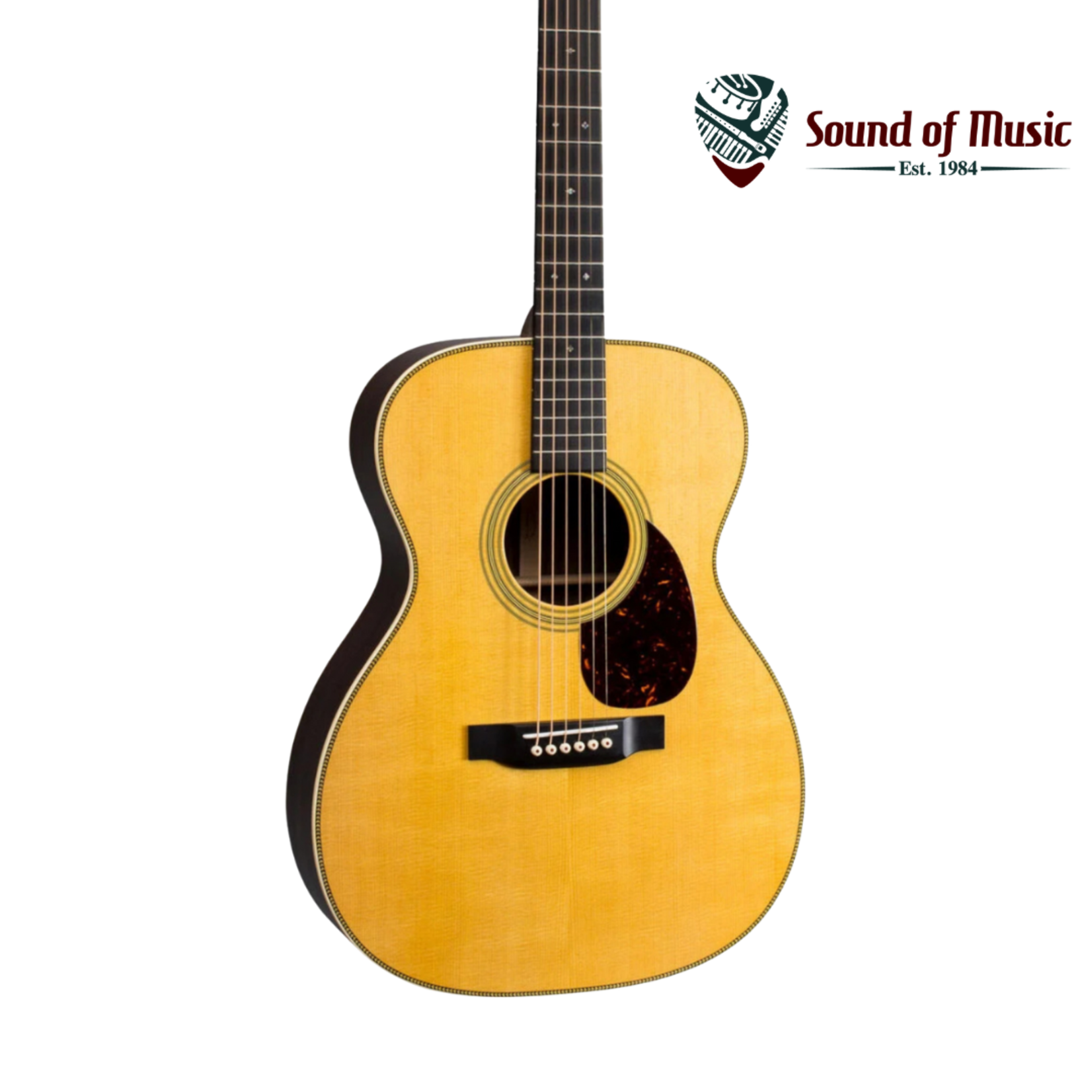Martin OM-28 Standard Series Acoustic Guitar W/Case - Natural with Aging Toner