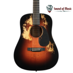 MARTIN Martin DJrE StreetLegend Acoustic-Electric Guitar W/Softshell Bag - Burst