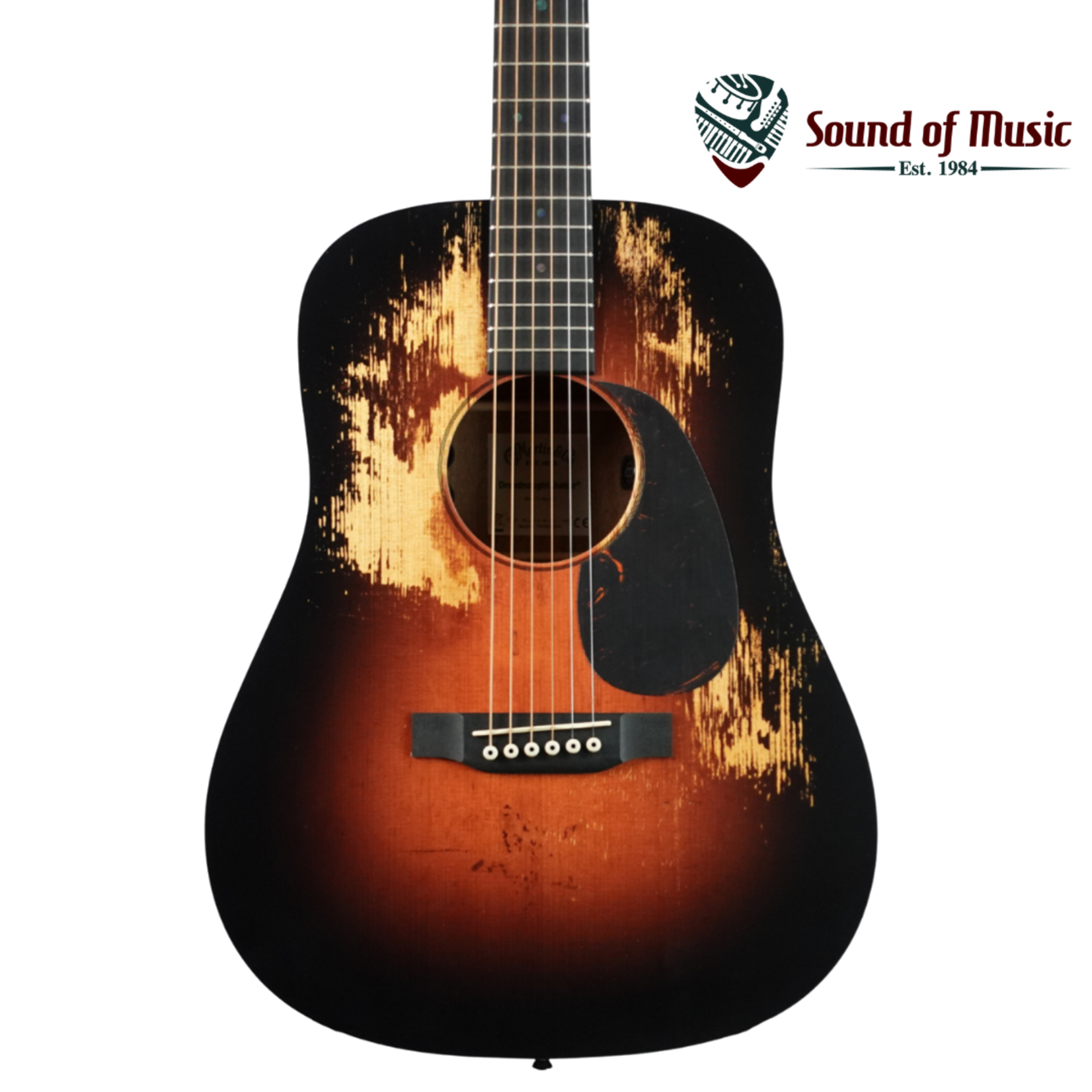 Martin DJrE StreetLegend Acoustic-Electric Guitar W/Softshell Bag - Burst