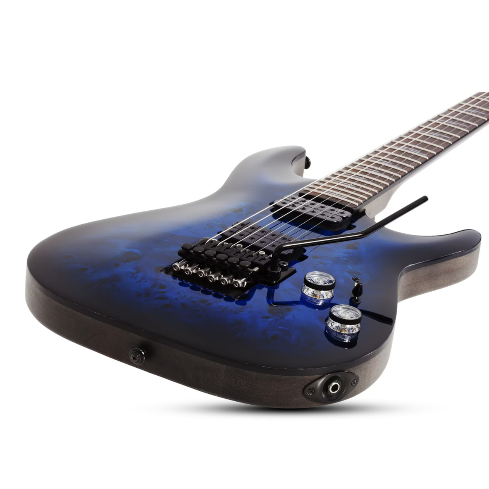 Schecter Omen Elite-6 FR Electric Guitar - See Thru Blue Burst