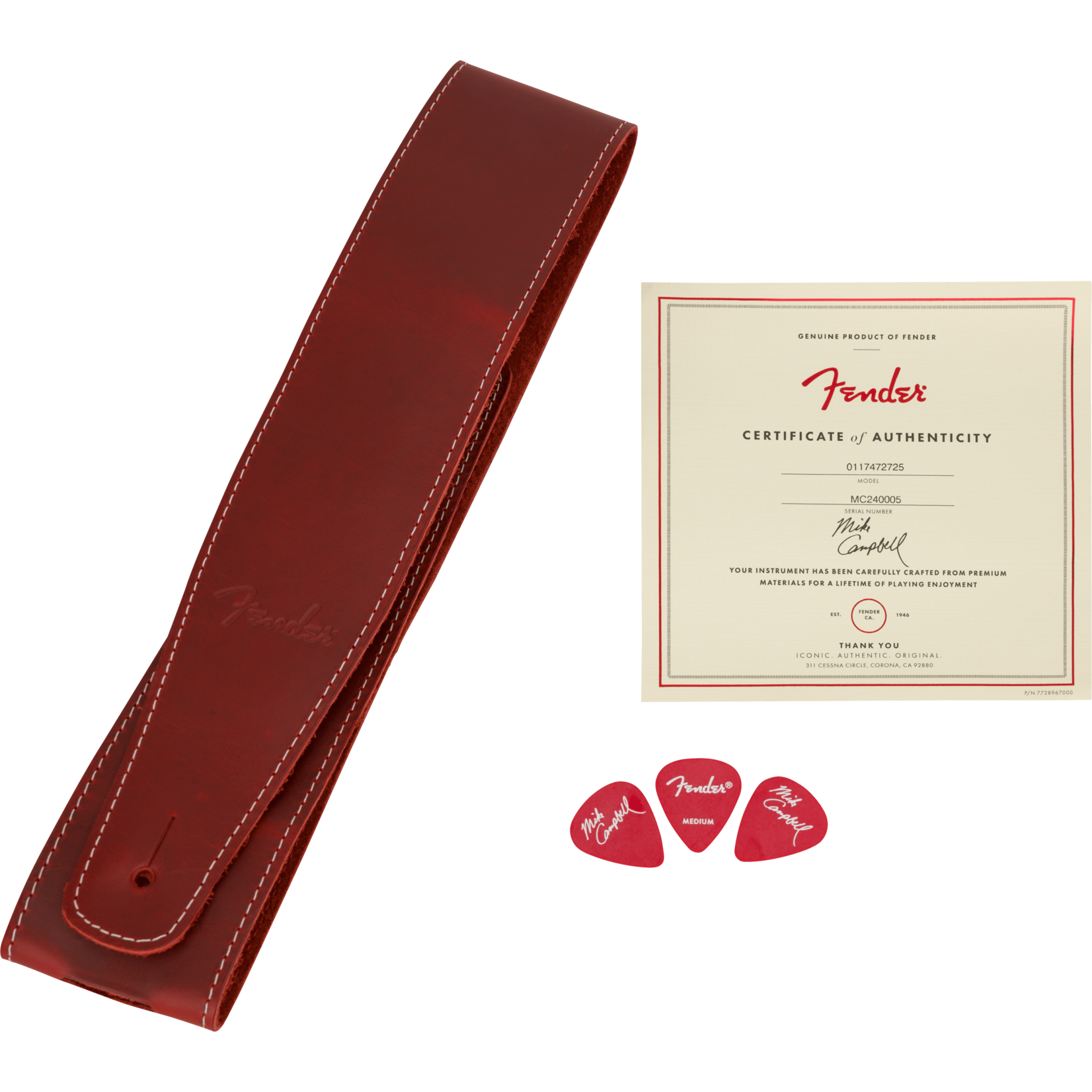 Fender Stories Collection Mike Campbell Red Dog Telecaster W/Case - Red Dog Red