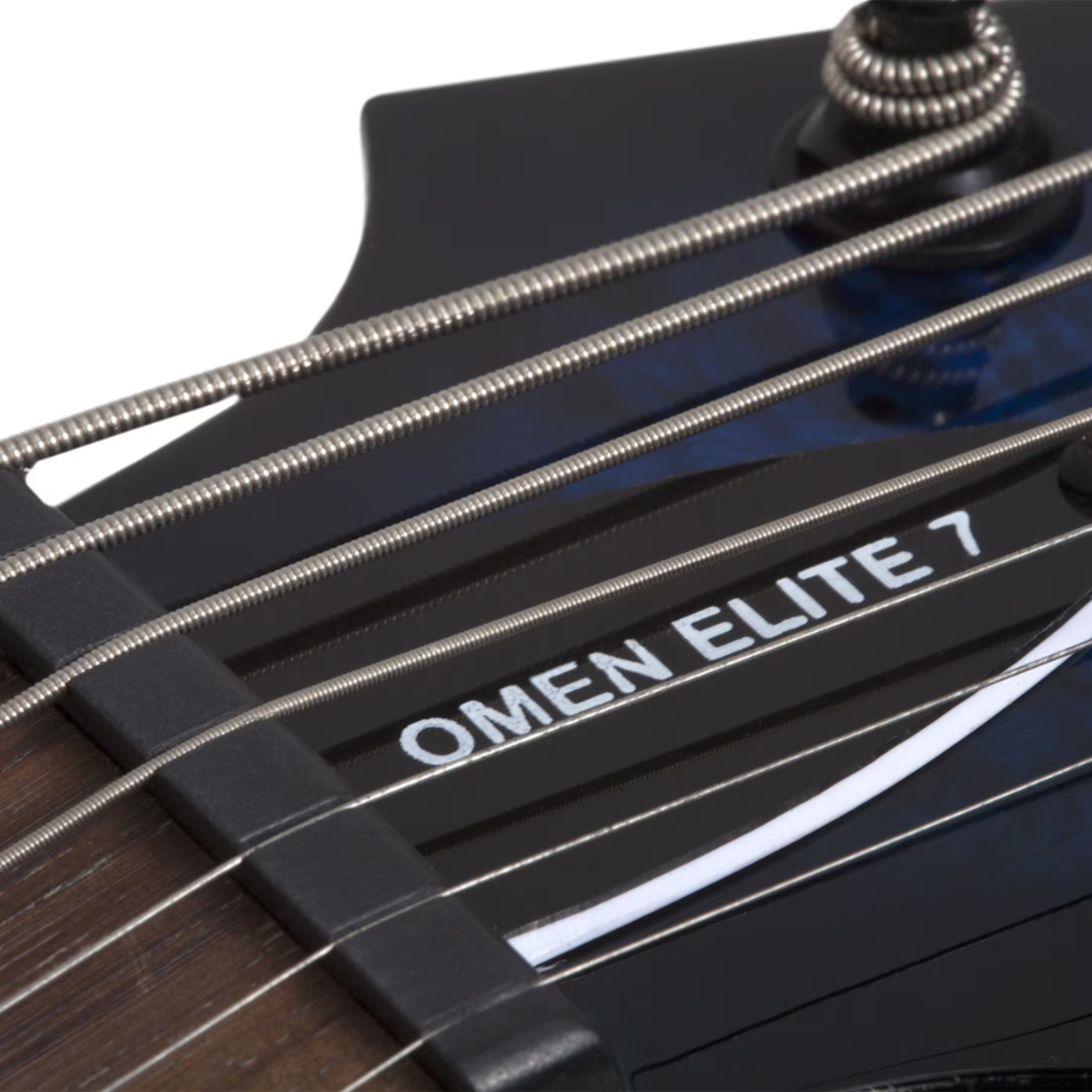 Schecter Omen Elite-7 7-String Electric Guitar - See Thru Blue Burst