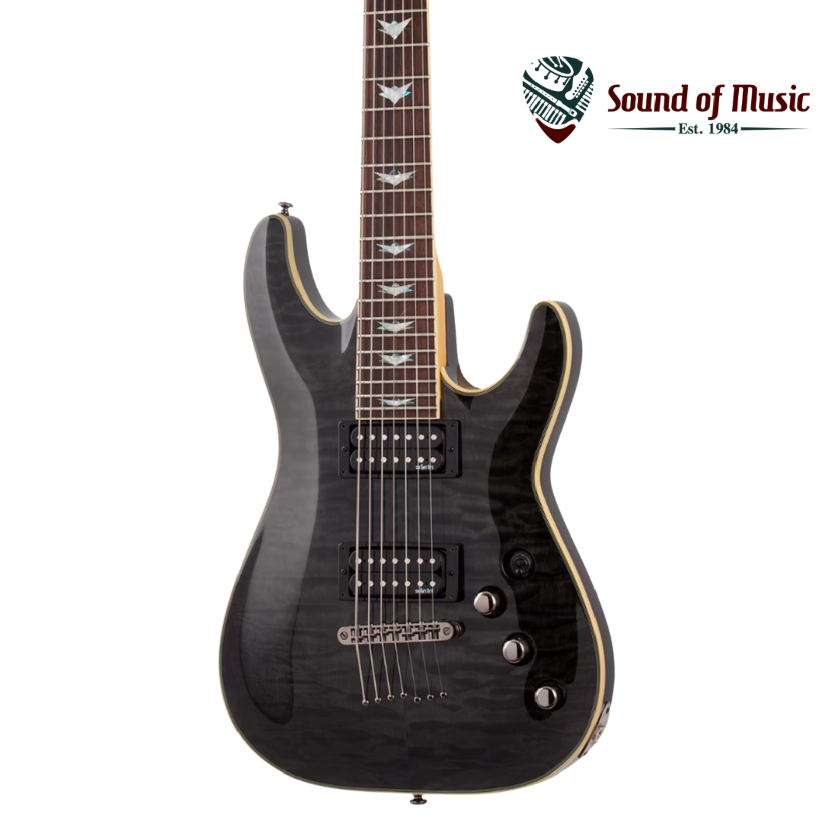 Schecter Omen Extreme-7 7-String Electric Guitar - See-Thru Black