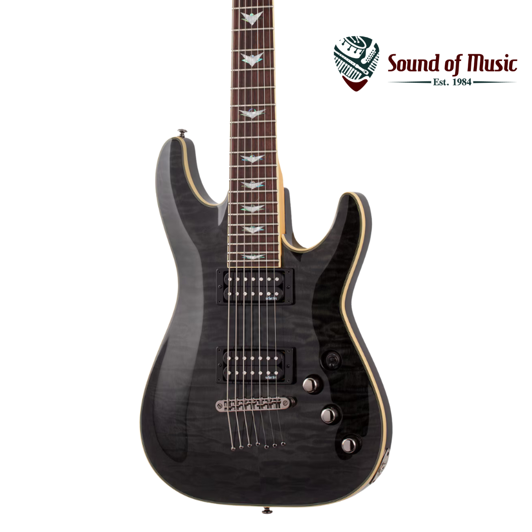 Schecter Omen Extreme-7 7-String Electric Guitar - See-Thru Black