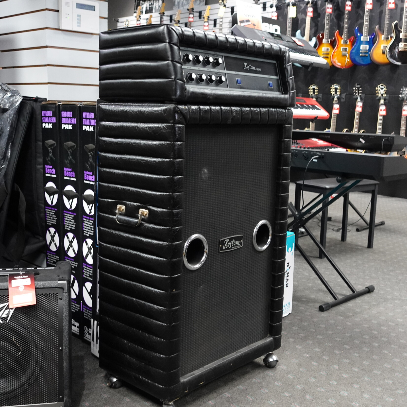 Vintage 70's Kustom 250 Bass Head and Cab - (Used)