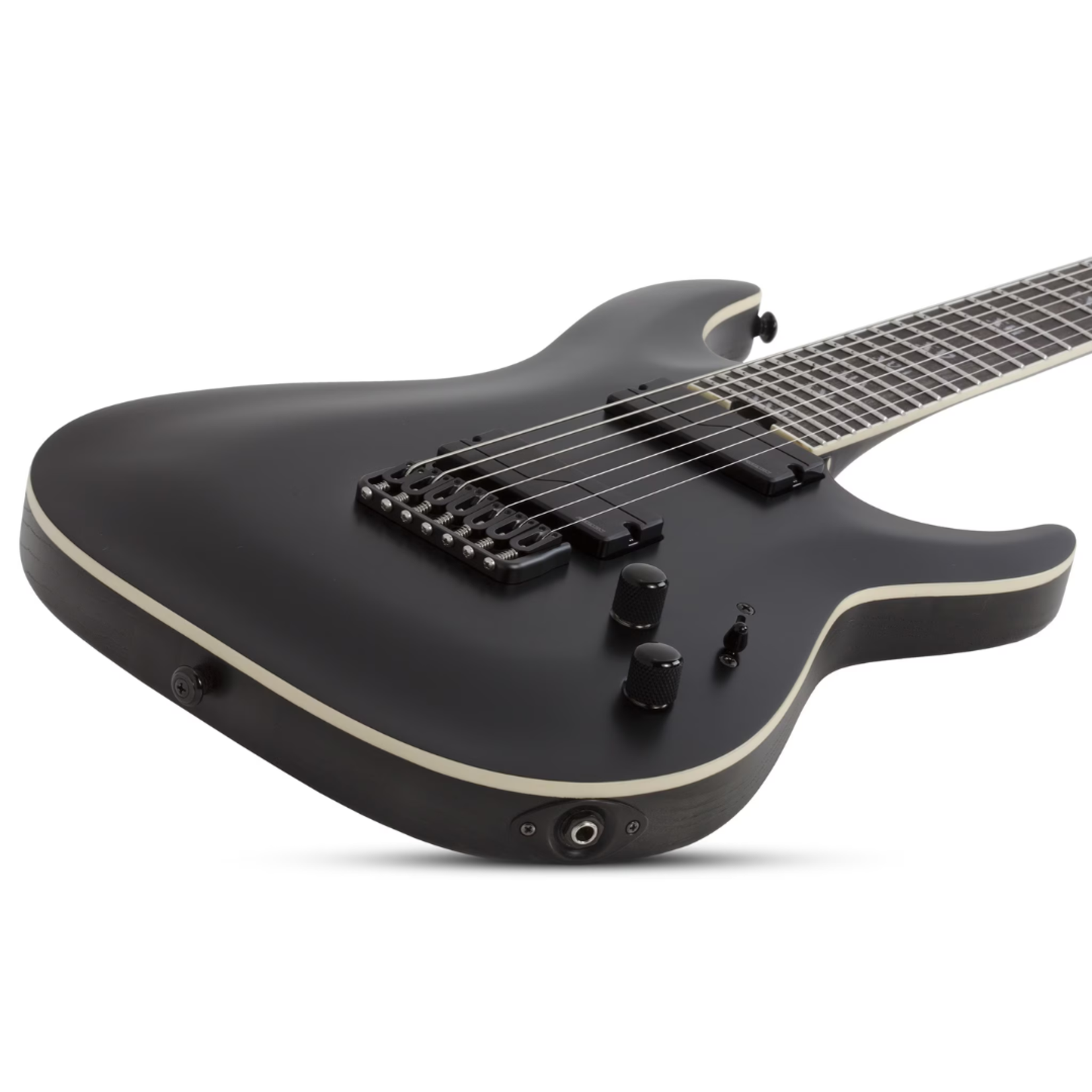 Schecter C-7 SLS Evil Twin Electric Guitar - Satin Black