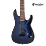Schecter Omen Elite-7 7-String Electric Guitar - See Thru Blue Burst