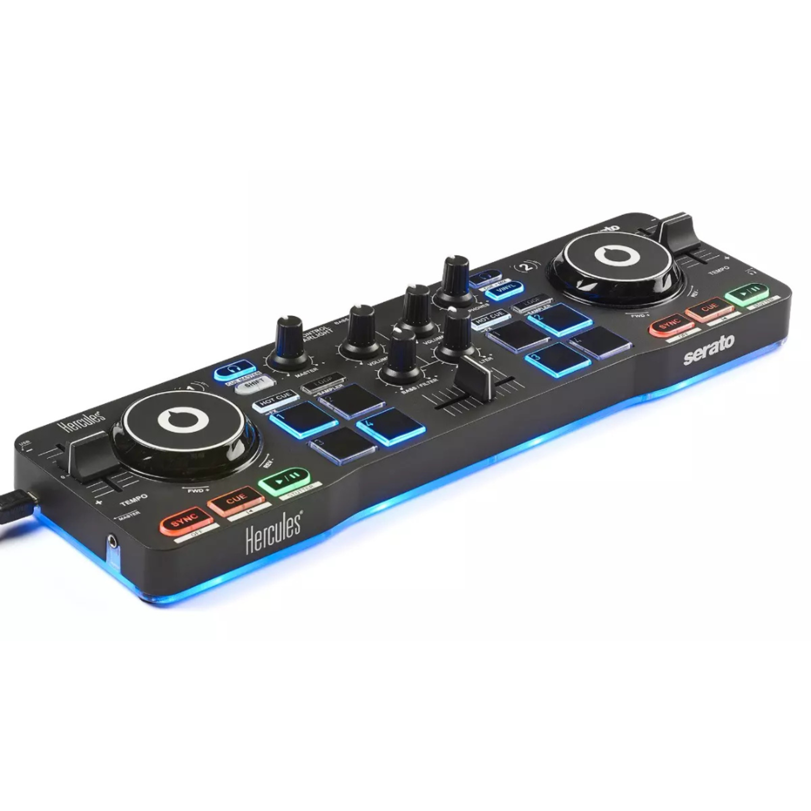 Hercules DJ DJControl Starlight Portable 2-channel DJ Controller