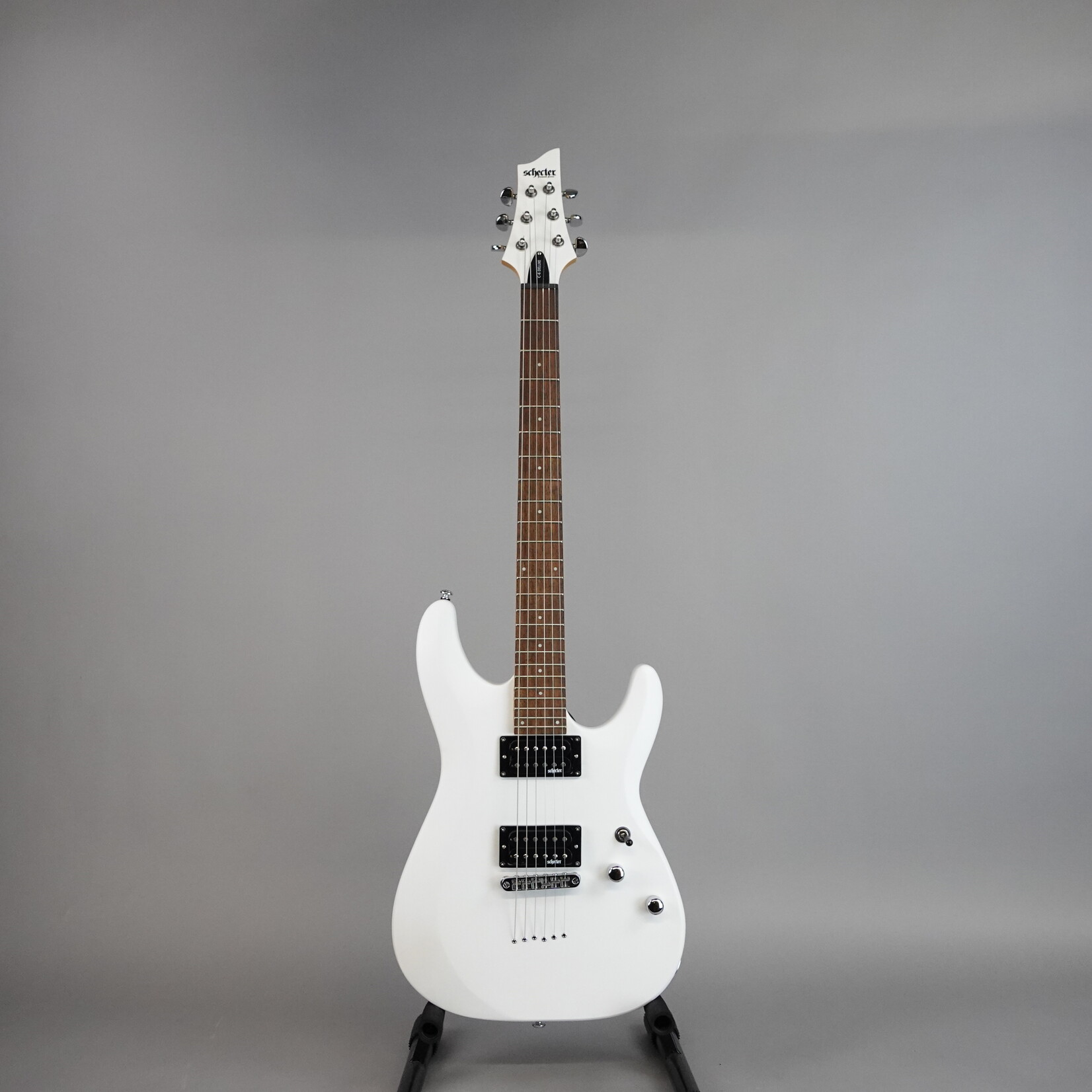 Schecter C-6 Deluxe Electric Guitar - Satin White (Used)