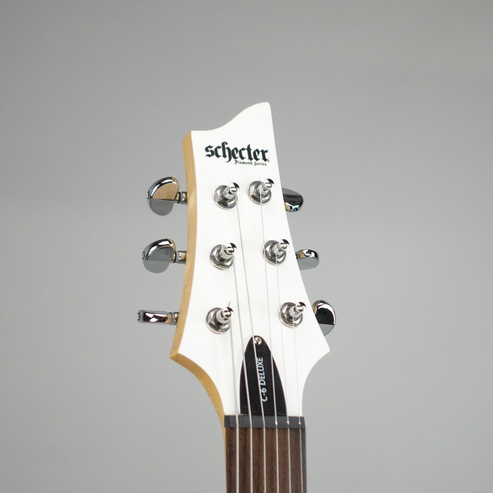 Schecter C-6 Deluxe Electric Guitar - Satin White (Used)