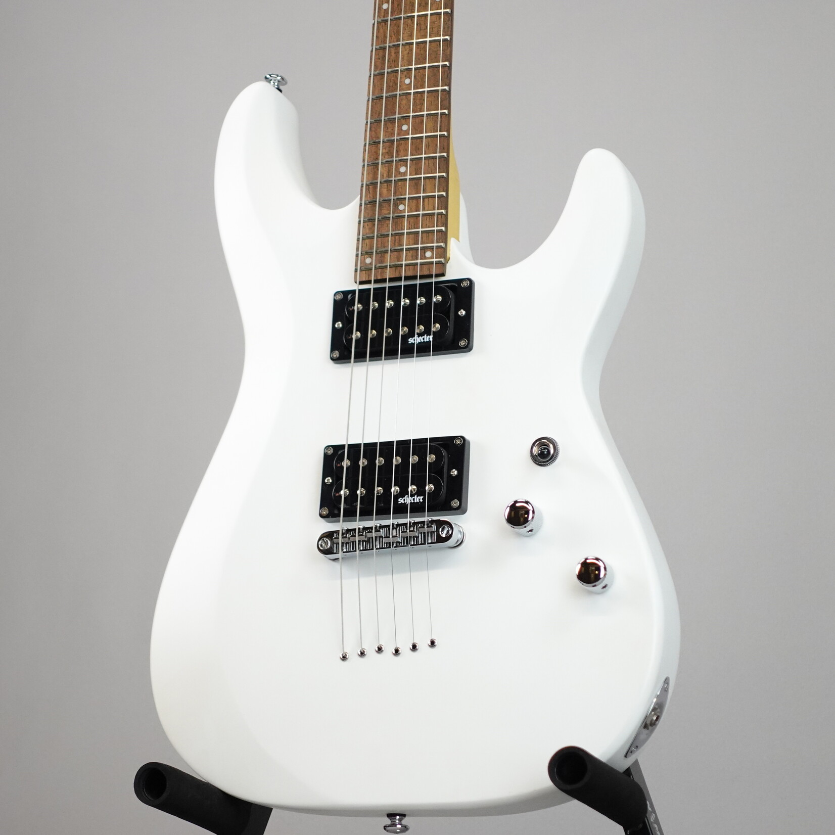 Schecter C-6 Deluxe Electric Guitar - Satin White (Used)