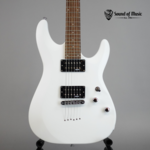 Schecter C-6 Deluxe Electric Guitar - Satin White (Used)