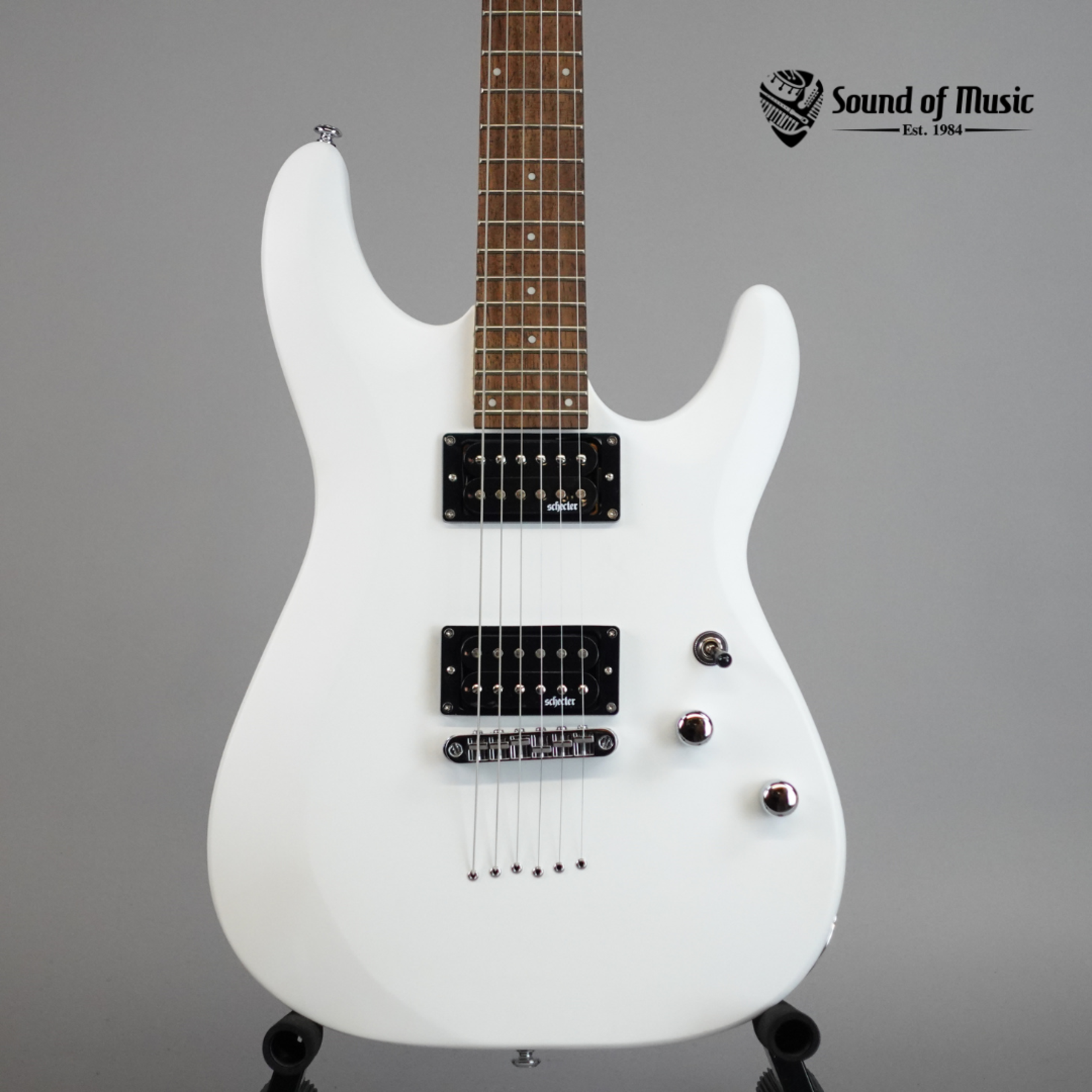 Schecter C-6 Deluxe Electric Guitar - Satin White (Used)