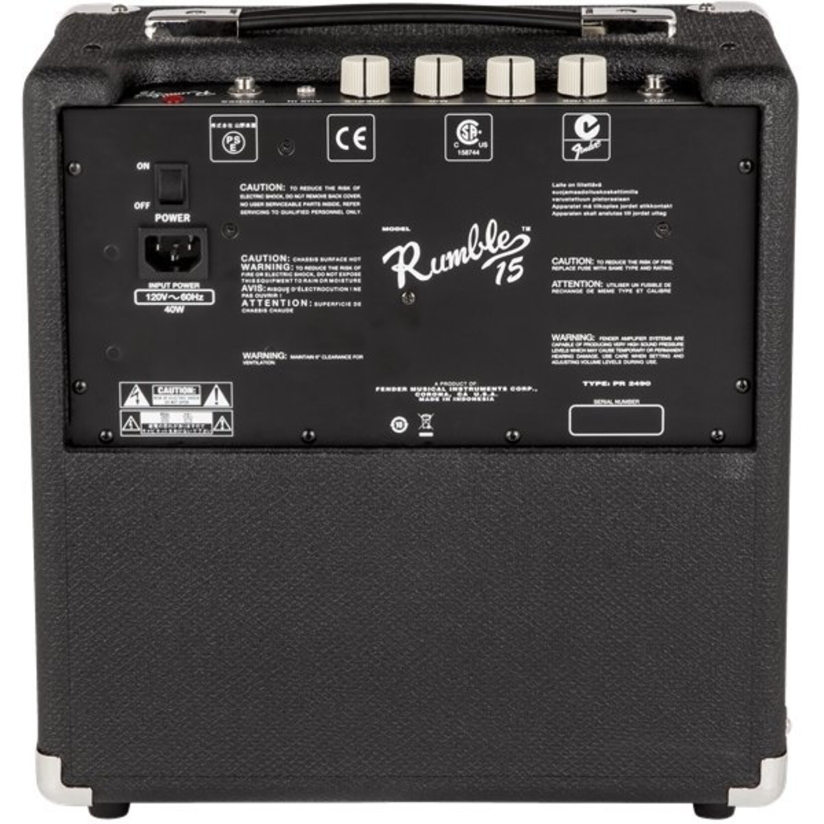 Fender Rumble 15 Combo Bass Amp - (Demo)