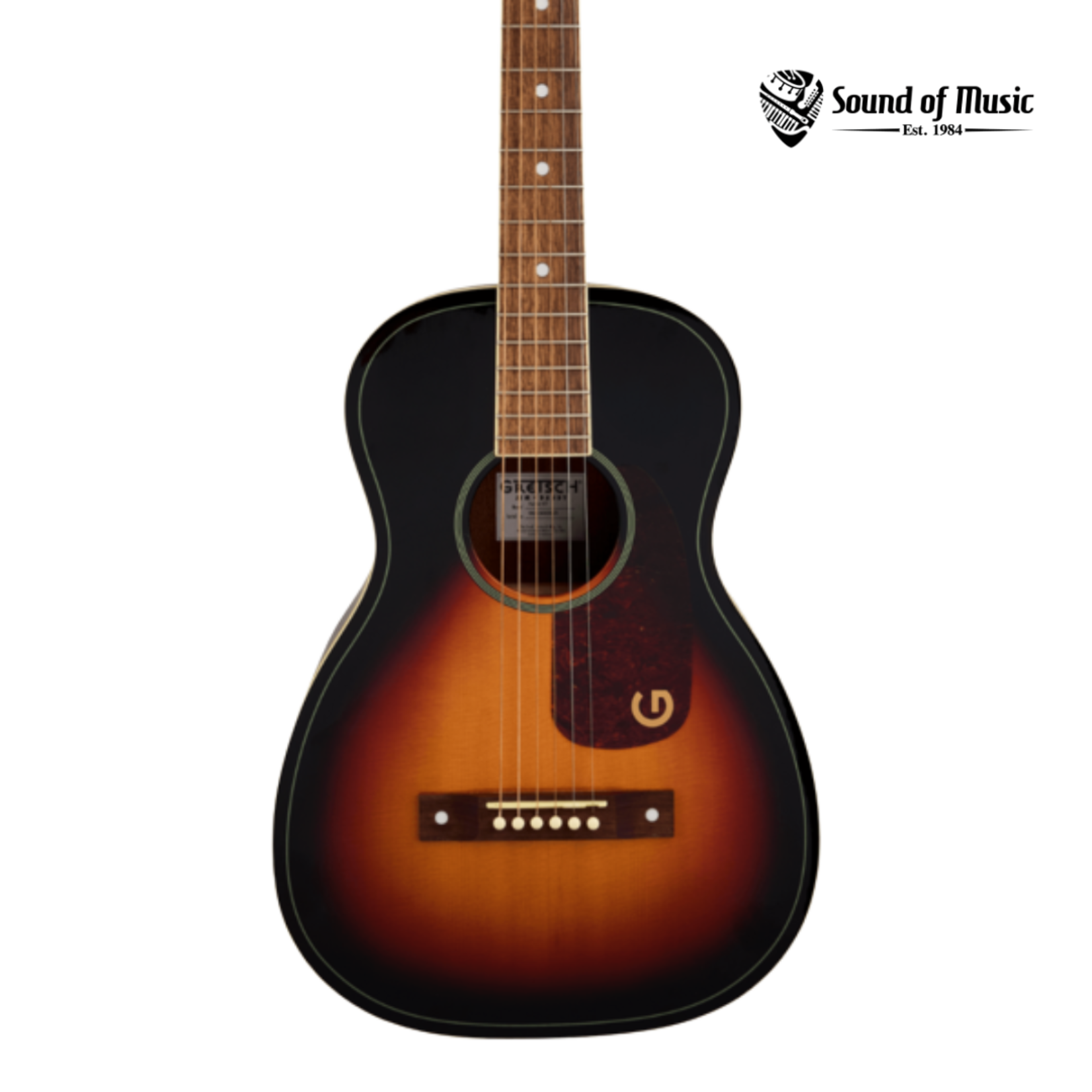 Gretsch Jim Dandy Parlor LTD, Solid Top, Walnut Fingerboard - Heritage Burst