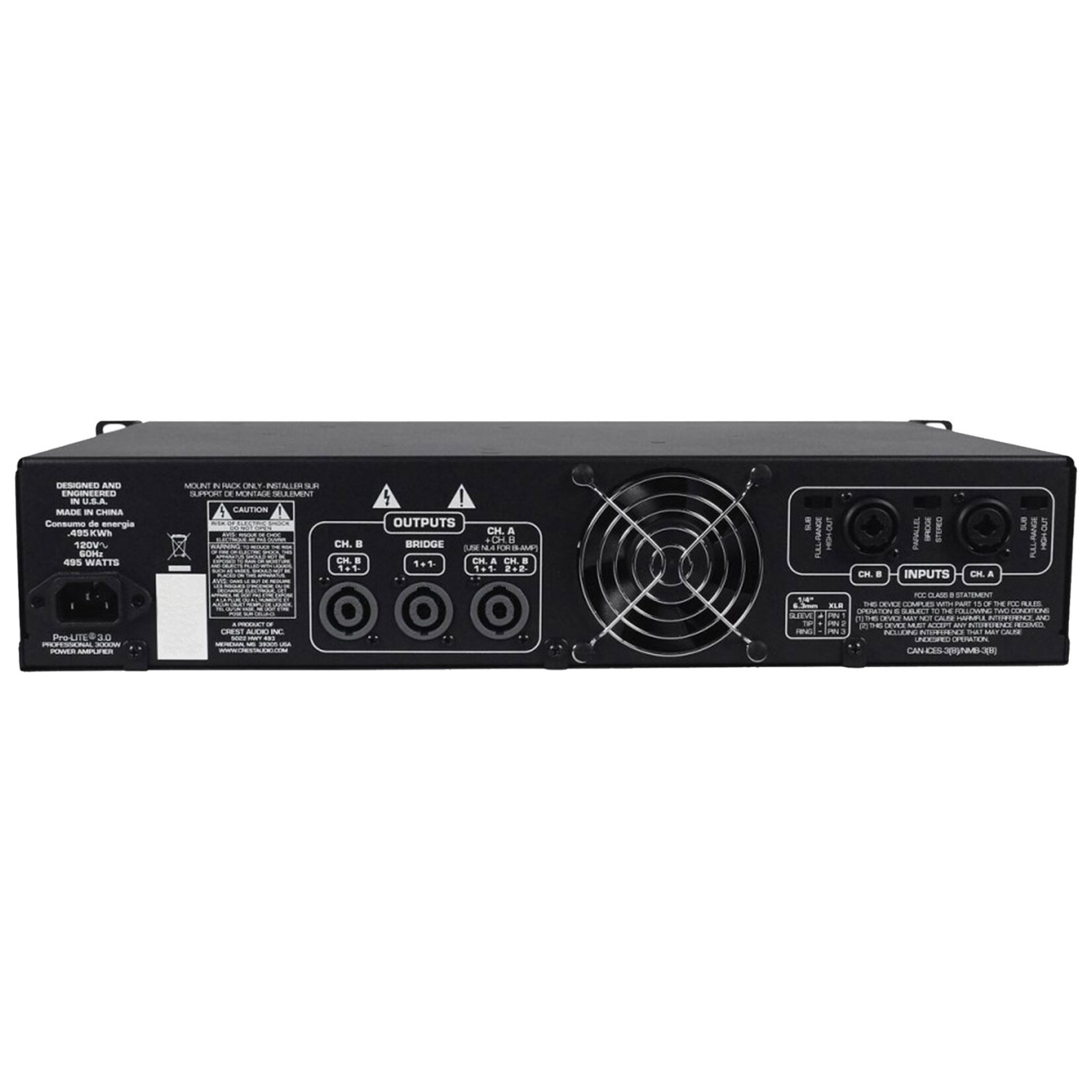 Peavey Crest Audio Pro-LITE™ 3.0 Ultra-Efficient Lightweight High Power Amplifier