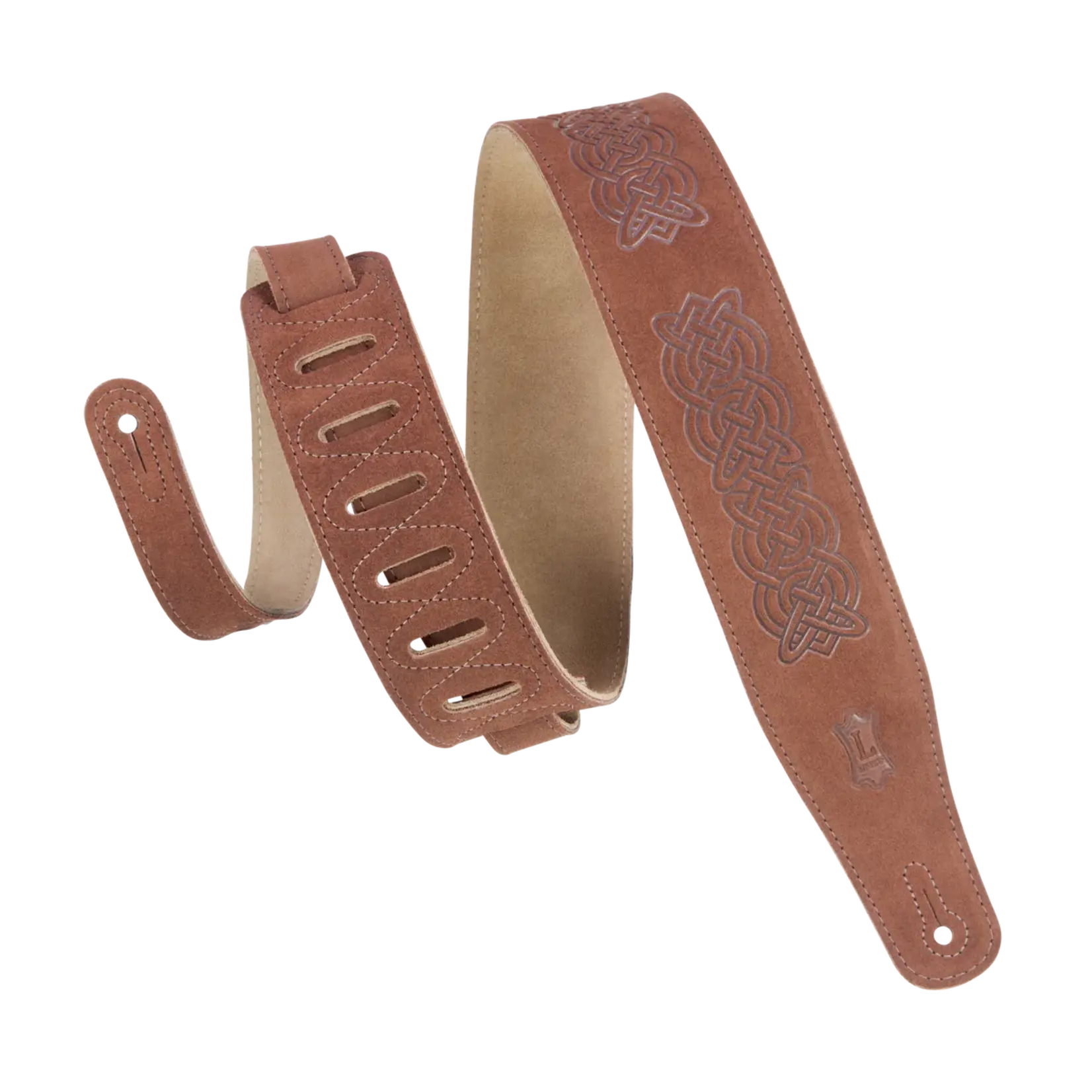 Levy's Celtic Embossed Suede Strap - Brown