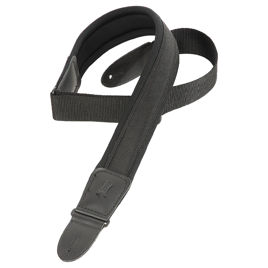 Levy's PM48NP2 Neoprene Guitar Strap - Black