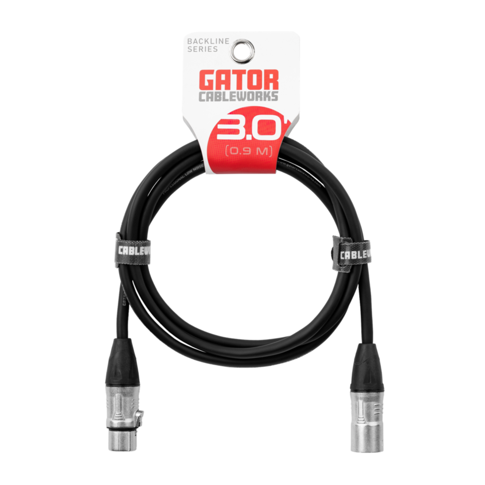 Gator Cableworks Backline Series Microphone Cable - 3 Ft