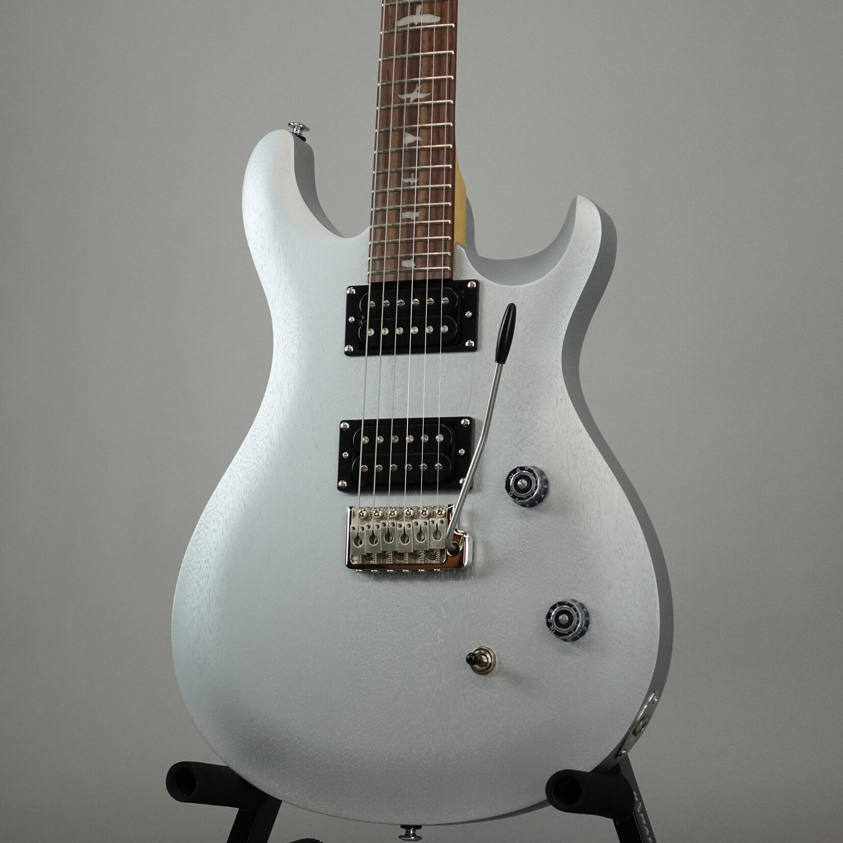 PRS SE CE 24 Standard Satin Electric Guitar W/Gig Bag - Metallic Silver Satin