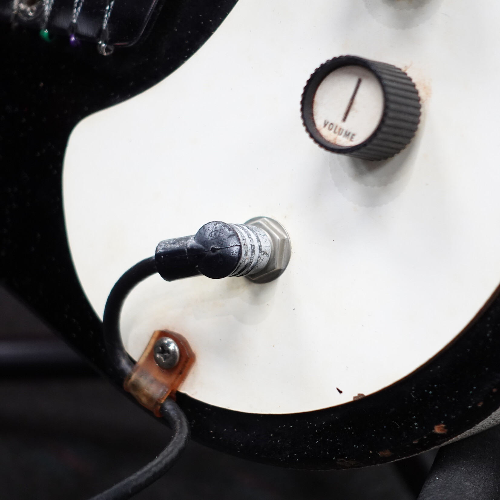 Vintage Silvertone 1448 Guitar and Amp Case - Black Sparkle (Used Circa 1960's)