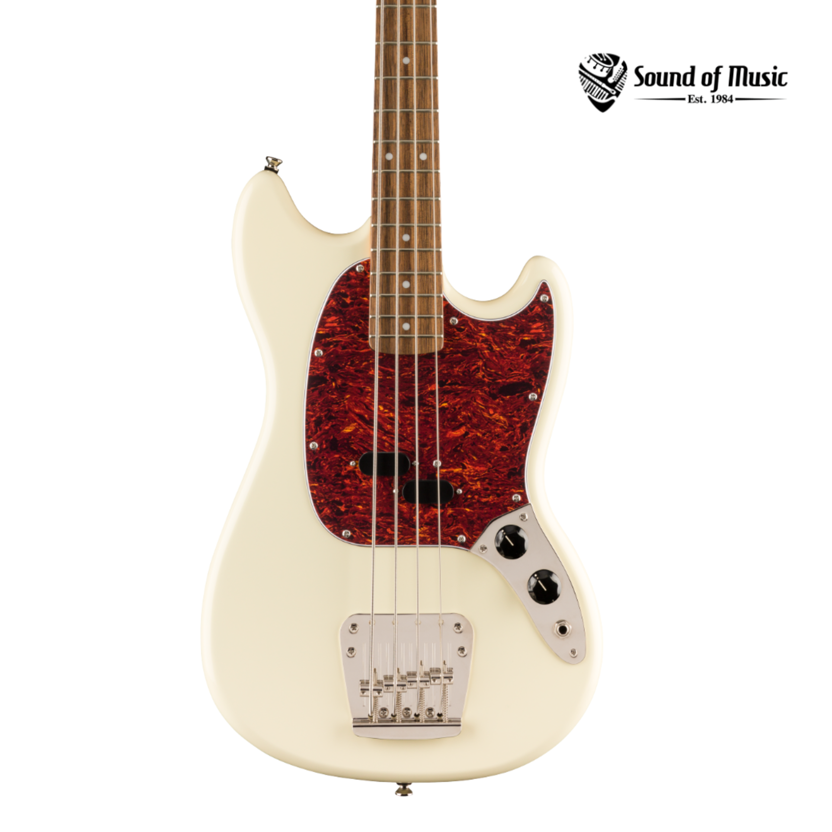 Squier Classic Vibe '60s Mustang Bass, Laurel Fingerboard - Olympic White