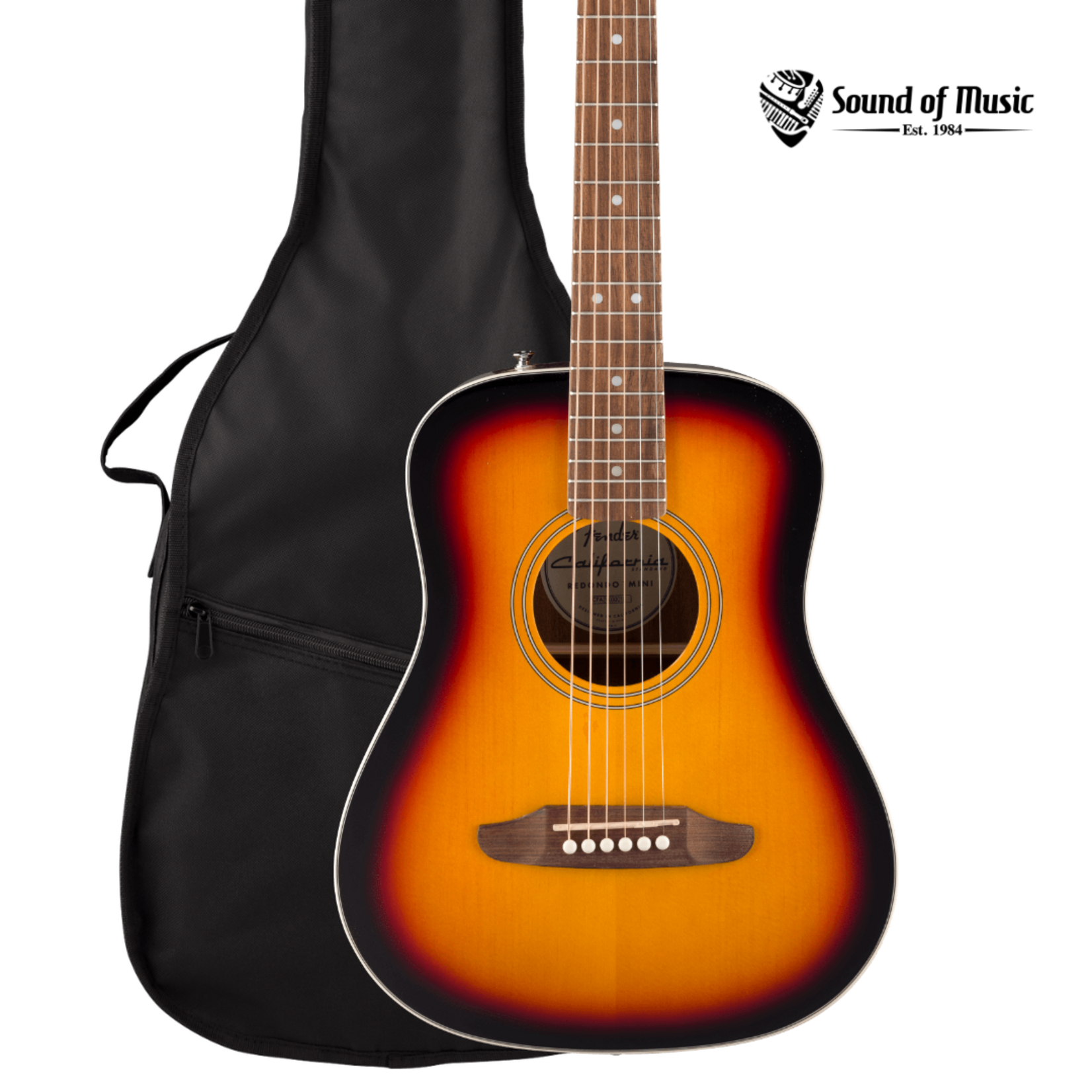 Fender California Standard Redondo Mini W/Bag - 3-Color Sunburst