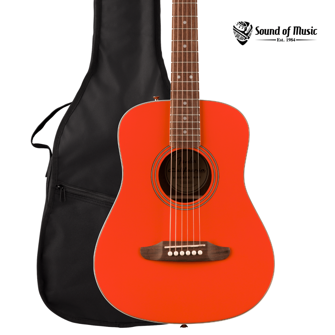 Fender California Standard Redondo Mini W/Bag - Fiesta Red