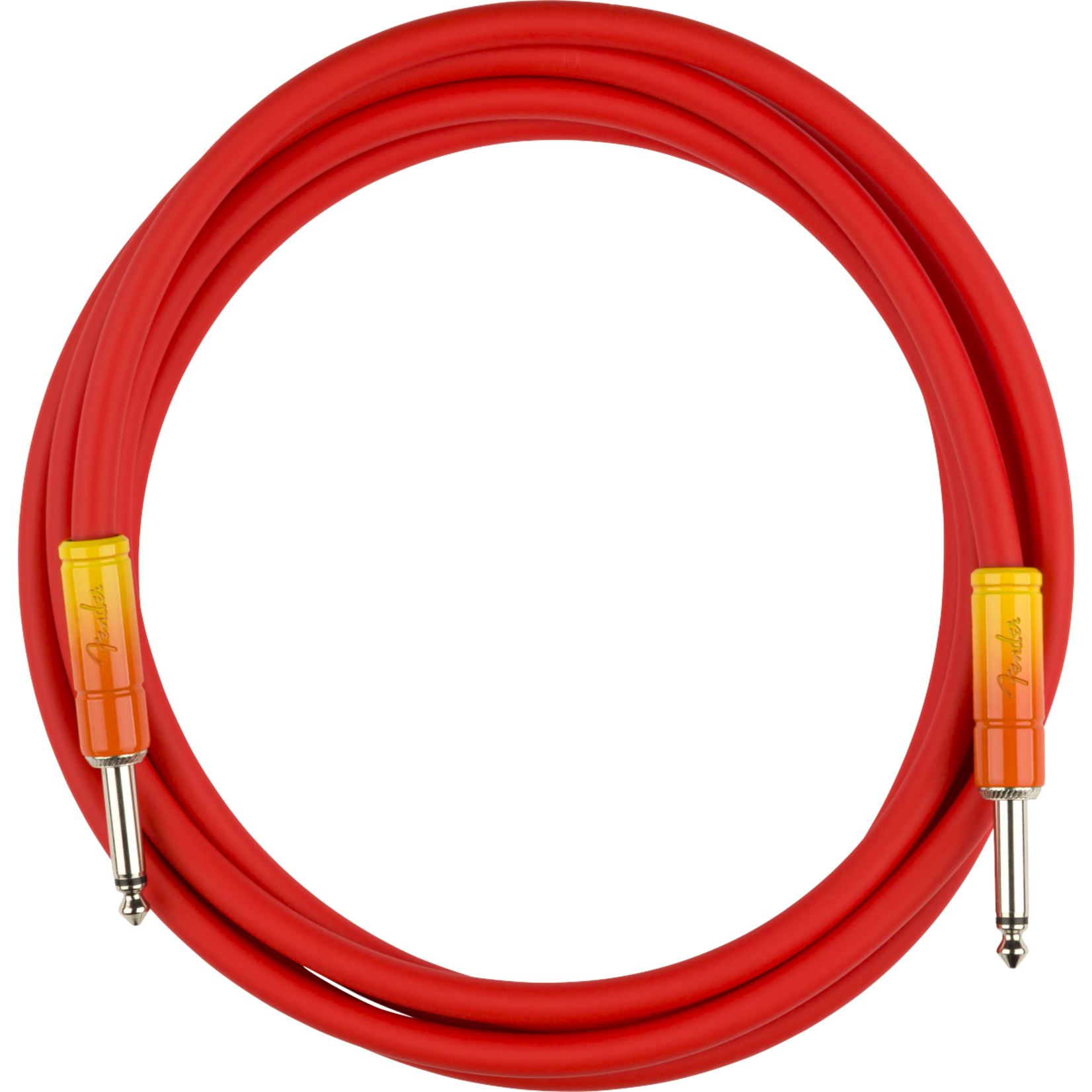 Fender Ombré Instrument Cable, Straight/Straight - 10', Tequila Sunrise