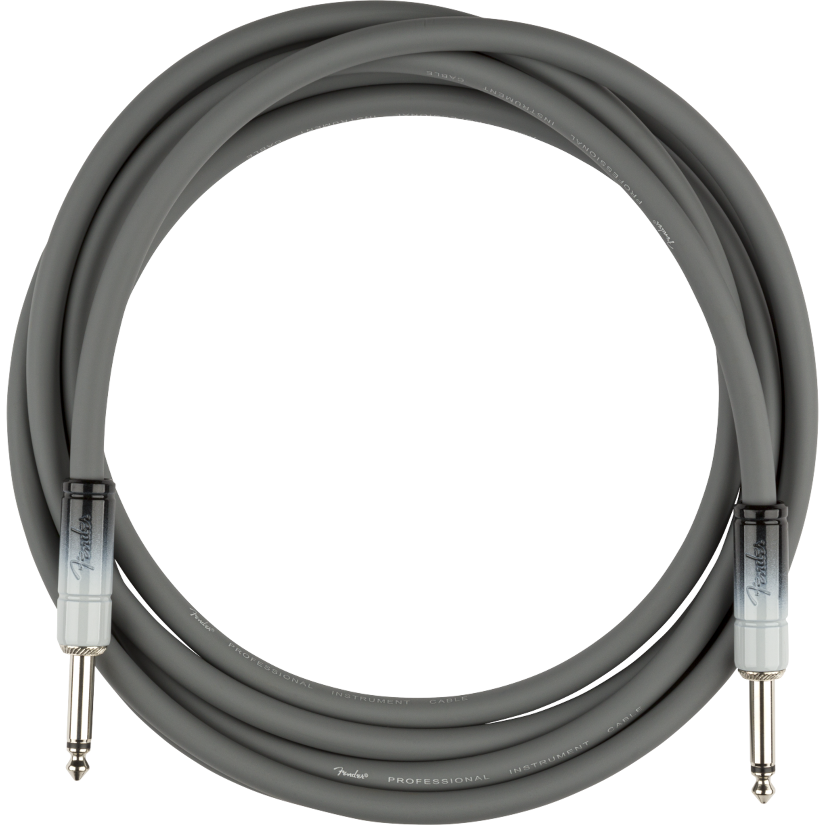 Fender Ombré Instrument Cable, Straight/Straight - 10', Silver Smoke