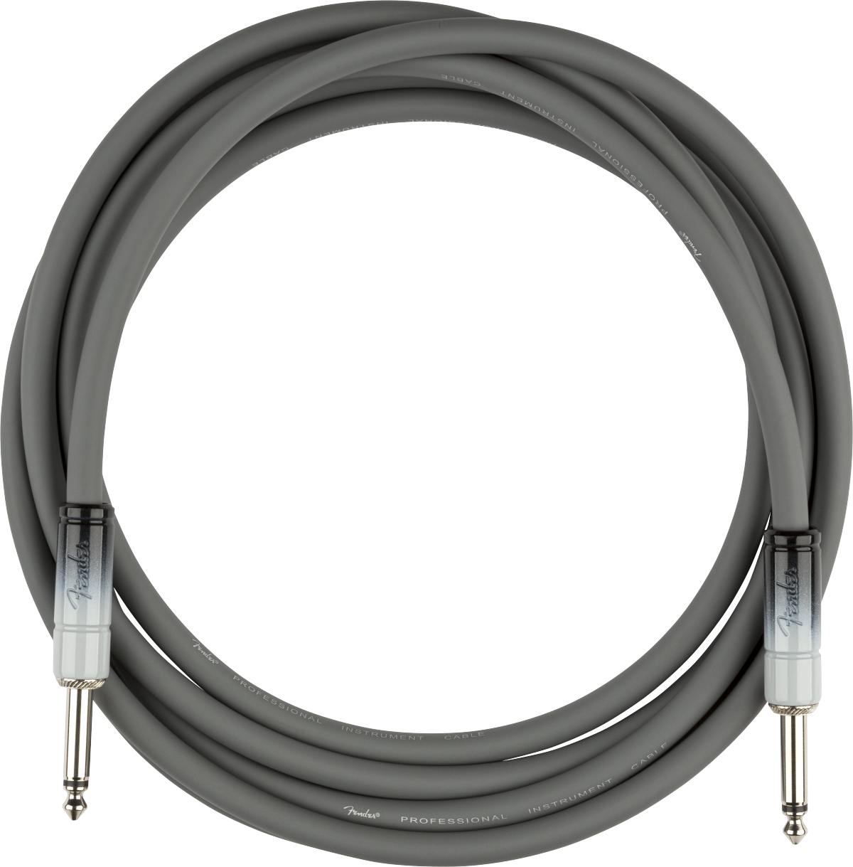 Fender Ombré Instrument Cable, Straight/Straight - 10', Silver Smoke