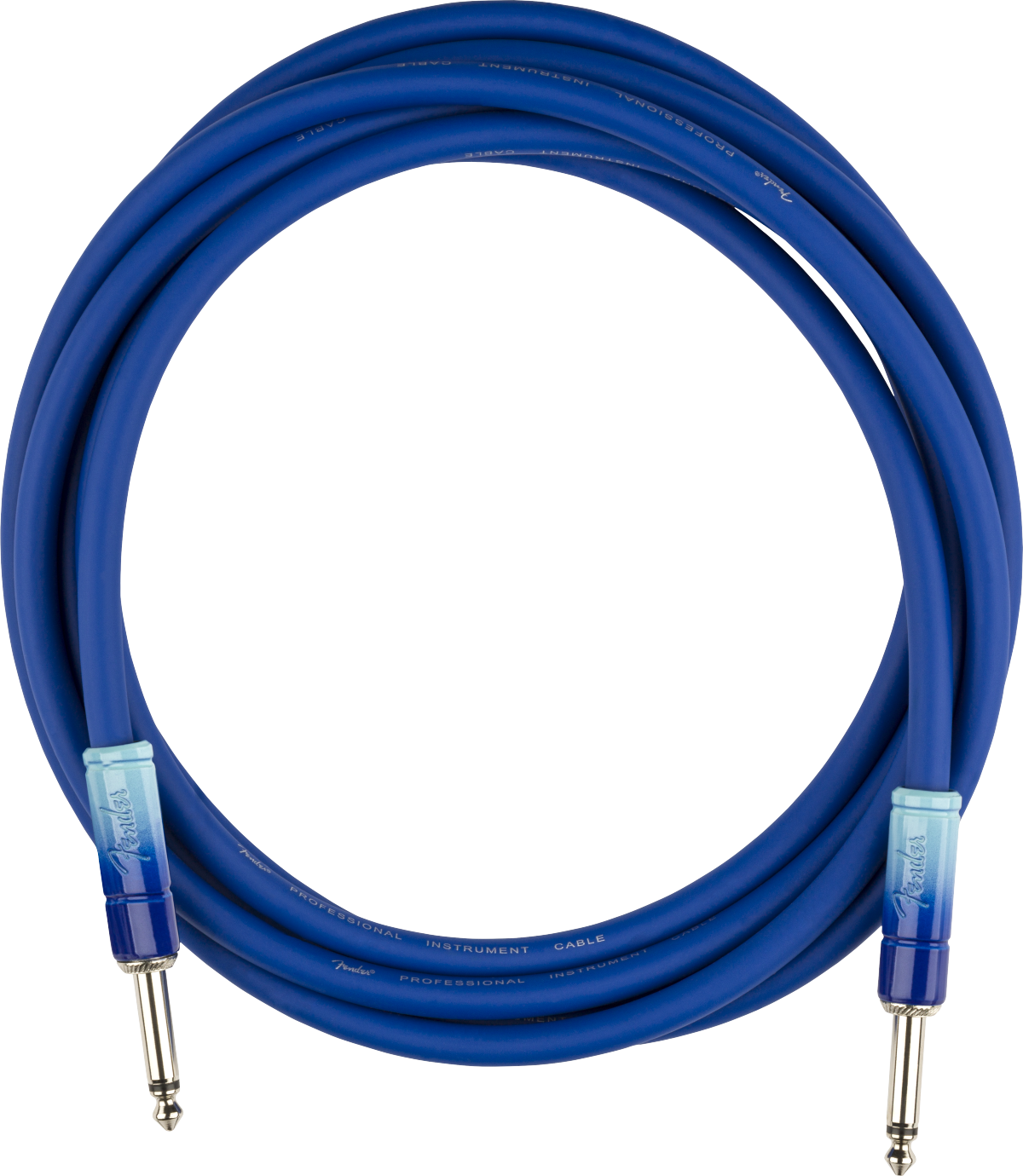 Fender Ombré Instrument Cable, Straight/Straight - 10', Belair Blue