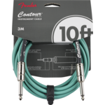 FENDER Fender Contour Instrument Cable - Sherwood Green, 10'