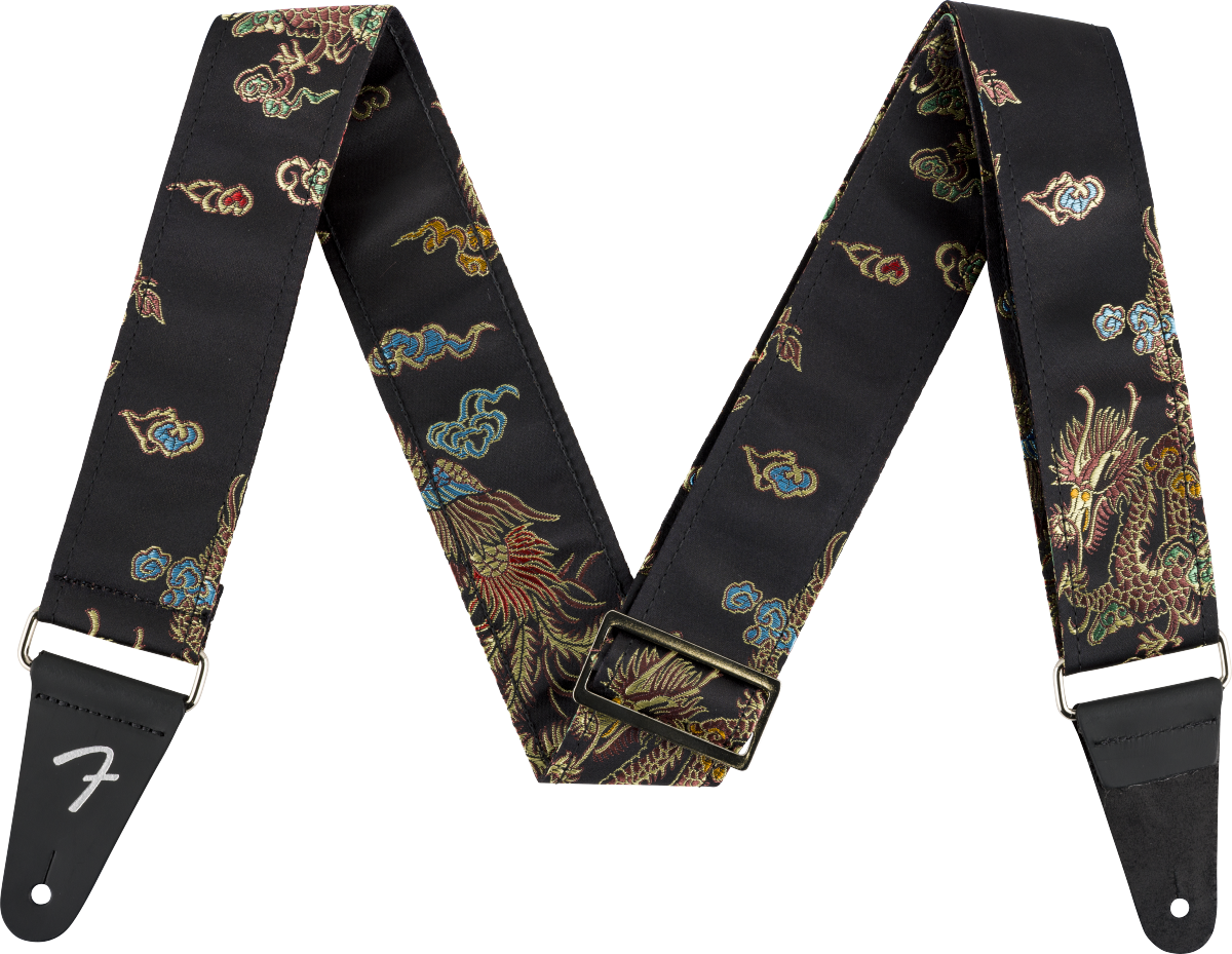 Fender Satin Dragon Strap - Black