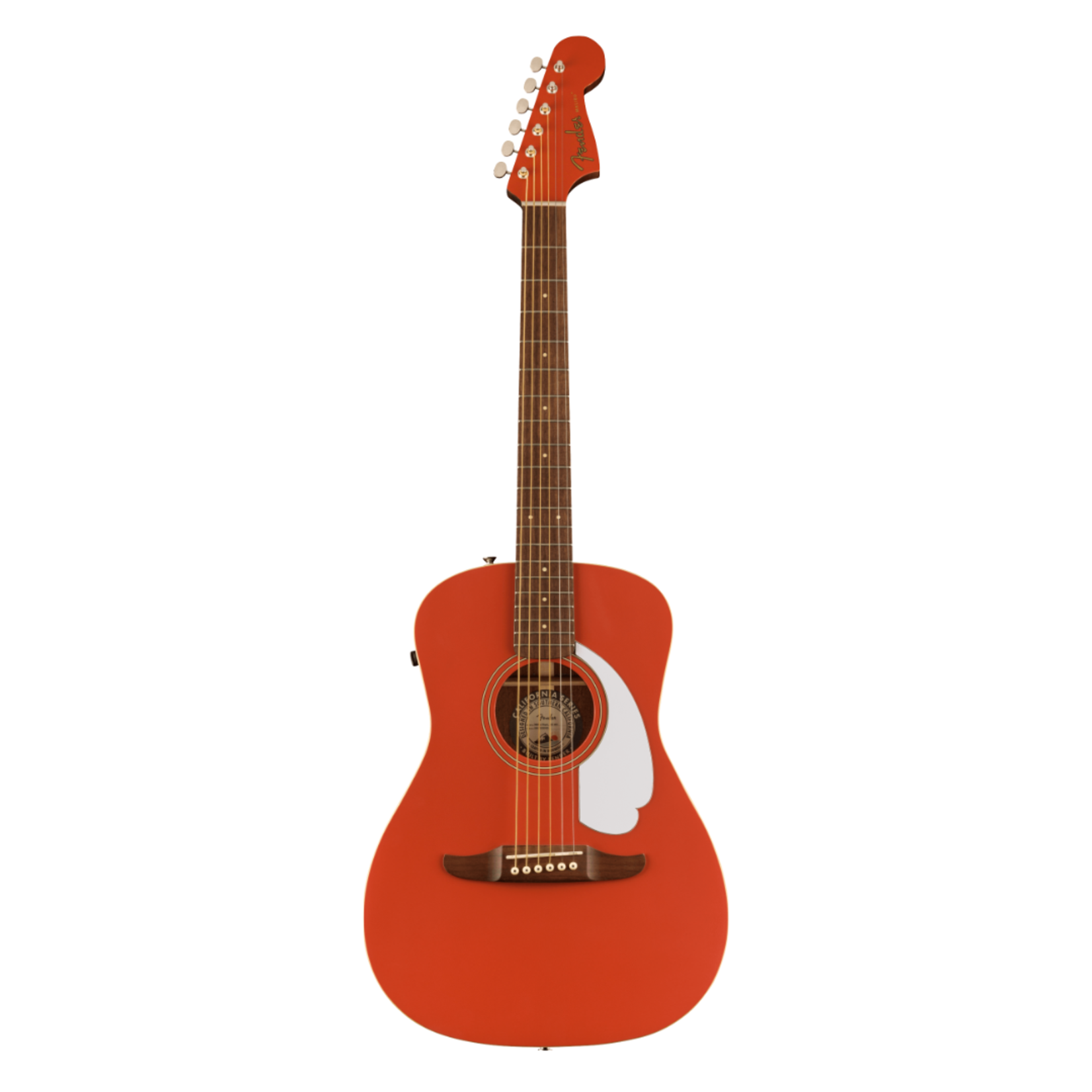 Fender Malibu Player Acoustic-Electric Guitar - Fiesta Red