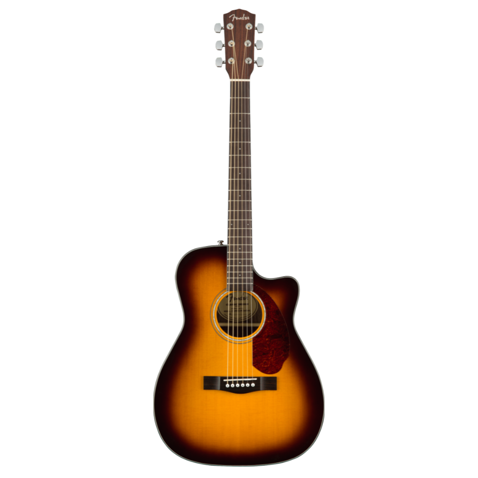 Fender CC-140SCE Concert Acoustic-Electric Guitar W/Case - Sunburst